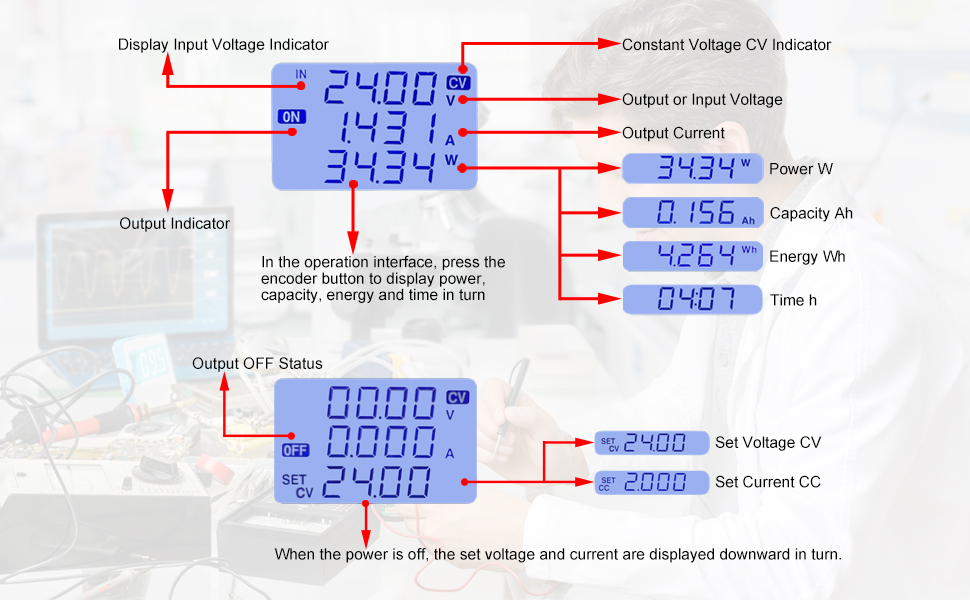 XY SK35H 35W 4A CVCC Buck Boost Power Supply Module DC DC Buck Boost